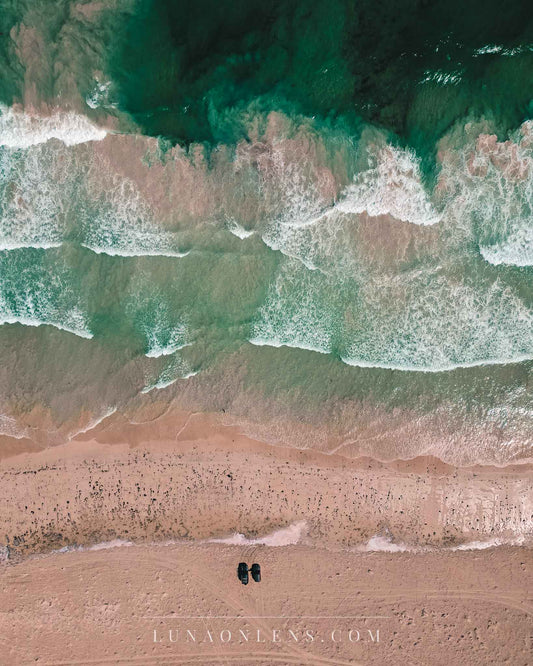 Dongara Beach Aerial - Vertical Landscape Print